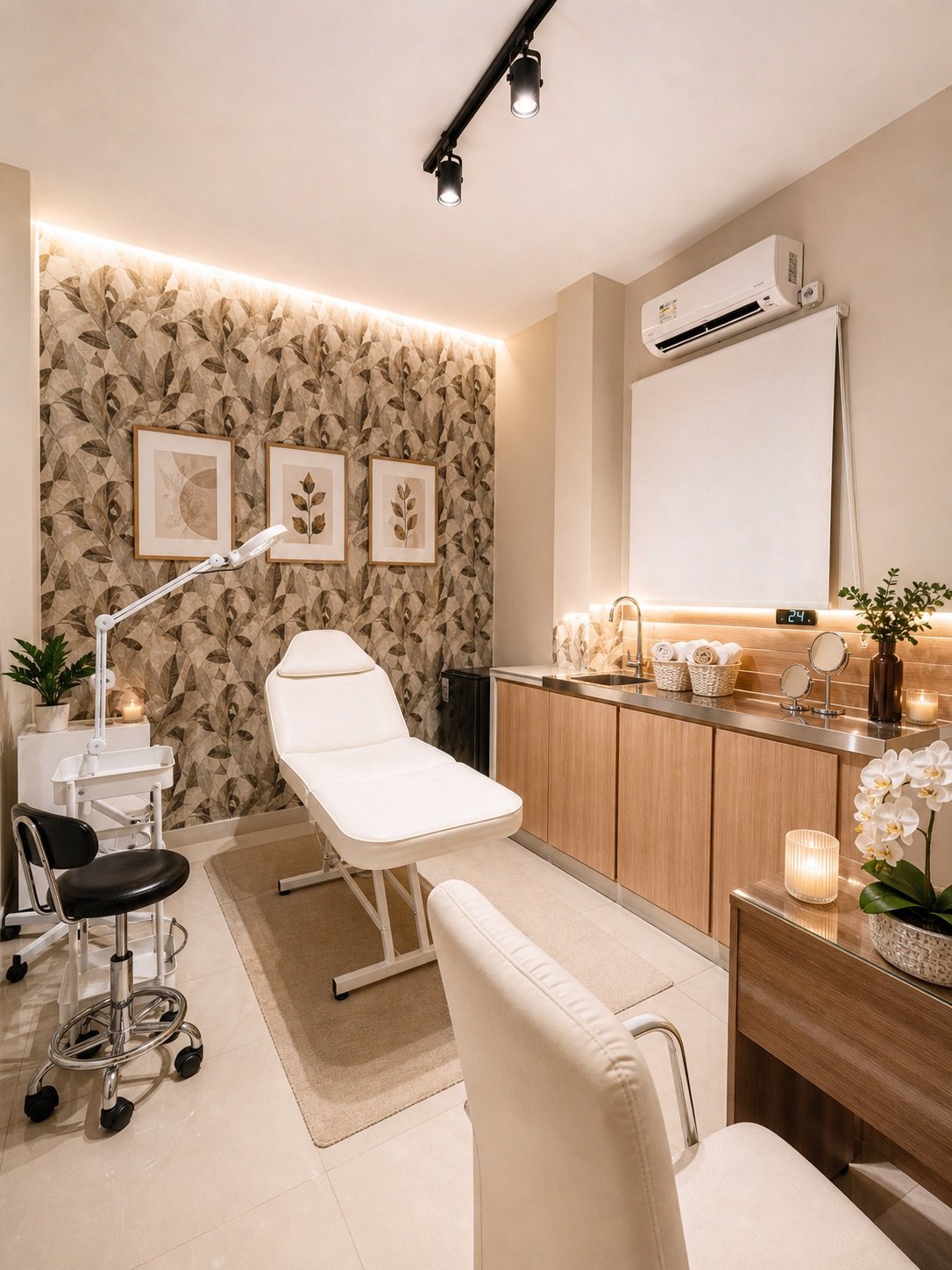 Interior luminoso de Onix Beauty Studio